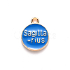 Alloy Enamel Pendants ENAM-S124-01B-02F-3