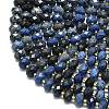 Natural Dumortierite Beads Strands G-P573-A48-01-3