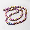 Electroplate Non-magnetic Synthetic Hematite Bead Strands G-F300-22A-02-2