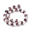 Mushroom Handmade Lampwork Beads Strands X-LAMP-R116-10-2