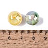 UV Plating Two Tone Color Opaque Resin Beads RESI-Q233-12MM-01-3