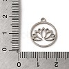 Non-Tarnish 201 Stainless Steel Pendants LS-STAS-E211-02P-3