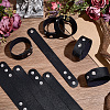 12Pcs PVC & Iron Cord Bracelets AJEW-CL0002-49C-4