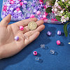3 Bags 3 Colors Plastic European Beads KY-CA0001-63A-3