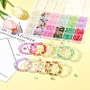 552Pcs 11 Colors Frosted Baking Paint Glass Beads DGLA-FS0001-14-9