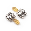 Antique Silver Plated Alloy Pendants PALLOY-L225-Q01-AS-3