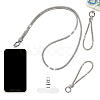 2Sets 2 Styles Alloy Mobile Phone Straps AJEW-NB0009-04A-1
