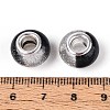 Transparent Resin Rondelle European Beads RESI-N044-02A-3