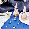 DIY Star Moon Stainless Steel Charms Cuff Ring Making Kit DIY-SC0026-17P-4
