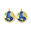 Rack Plating Brass Charms X-KK-R153-09G-1