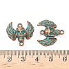 Halloween Alloy Bat Links Connector Charms PALLOY-D313-02-3