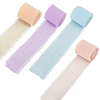 4Pcs 4 Colors Polyester Ribbons DIY-CY0001-72-7