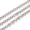 Tarnish Resistant 304 Stainless Steel Rolo Chains CHS-E016-02A-P-1