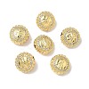 Brass Micro Pave Cubic Zirconia Beads KK-Q068-44G-1