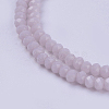 Opaque Solid Color Glass Bead Strands X-GLAA-F076-A12-3