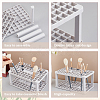 Plastic Cosmetic Brush Storage Stands MRMJ-WH0070-34C-4