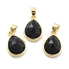 Natural Obsidian Charms G-L553-47G-01-1
