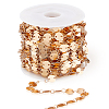 6M Brass Flat Round Link Chains CHC-HS0001-01KCG-1
