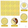 34 Sheets Self Adhesive Gold Foil Embossed Stickers DIY-WH0509-019-3