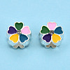 Alloy Enamel European Beads MPDL-T005-005F-RS-2