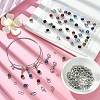 DIY 304 Stainless Steel Expandable Bangle with Charms Making Kit DIY-YW0008-68-4