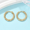 304 Stainless Steel Twist Hoop Earrings for Women EJEW-A130-02A-G-1