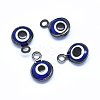 Handmade Evil Eye Lampwork Charms KK-F764-13B-04-1