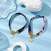 Ethnic Style Polyester Ribbons Bracelets BJEW-JB10495-2