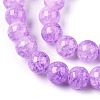 Baking Paint Crackle Glass Bead Strands DGLA-Q023-8mm-YS54-A-3