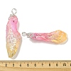 Electroplated Raw Rough Natural Quartz Crystal Big Pendants G-A229-02P-04-3
