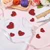 8Pcs 3 Style Heart Handmade Appliques PATC-FG0001-71-4