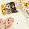 1200Pcs 4 Colors Iron Folding Crimp Ends IFIN-SP0001-10-3