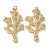 Brass Micro Pave Cubic Zirconia Pendants KK-A271-04G-04-1