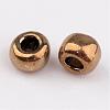 Dark Goldenrod 11/0 Grade A Electroplated Glass Seed Beads X-SEED-Q008-F601-2