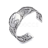 Constellation Alloy Open Cuff Bangles for Women Men LS-BJEW-C064-01AS-02-1