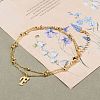 Double Layer Anklets AJEW-AN00309-05-5