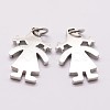Tarnish Resistant 304 Stainless Steel Pendants STAS-P184-01P-B-1