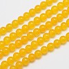 Natural & Dyed Malaysia Jade Bead Strands G-A146-6mm-A03-1