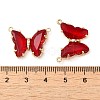 Brass Pave Faceted Glass Connector Charms FIND-Z020-03U-3