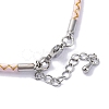 Polyester Cord Braided Bracelet Makings MAK-Z003-01P-23-3