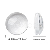 Transparent Glass Cabochons GGLA-R026-8mm-2