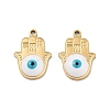 Ion Plating(IP) 316 Stainless Steel Enamel Pendants STAS-U014-72G-01-1