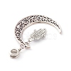 Tibetan Style Alloy European Dangle Charms PALLOY-JF00711-7