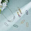 12Pcs 6 Style 304 Stainless Steel Linking Rings STAS-FH0001-95-4