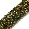 Electroplate Glass Beads Strands X-EGLA-P061-01B-06-1