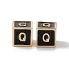 Rack Plating Brass Enamel Beads KK-B060-04G-01Q-2