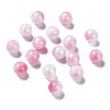 Two Tone Opaque Acrylic Beads SACR-P024-01A-W06-1
