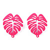 Spray Painted Iron Stud Earring Findings IFIN-N008-019-B01-3