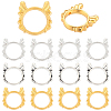 90Pcs 3 Colors Tibetan Style Alloy Beads Frame FIND-SC0017-80-6