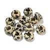 Natural Dalmatian Jasper Beads X-G-Q173-03A-24-1